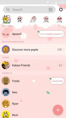 Apeach - KakaoTalk Theme android App screenshot 1